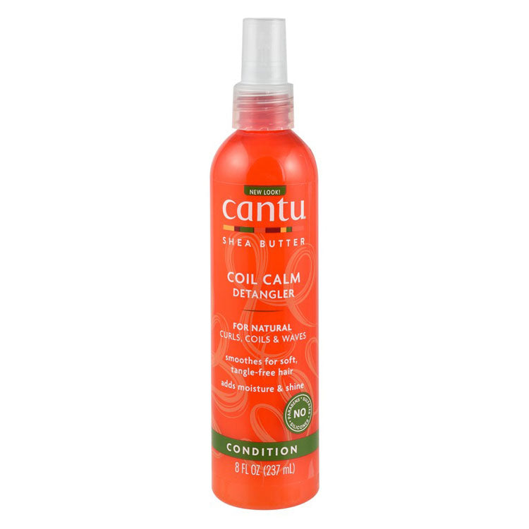 Cantu Coil Calm Smoothing & Moisturizing Detangling Spray with Shea Butter for Natural Hair - sulfate free, silicones free, parabens free 237 ml