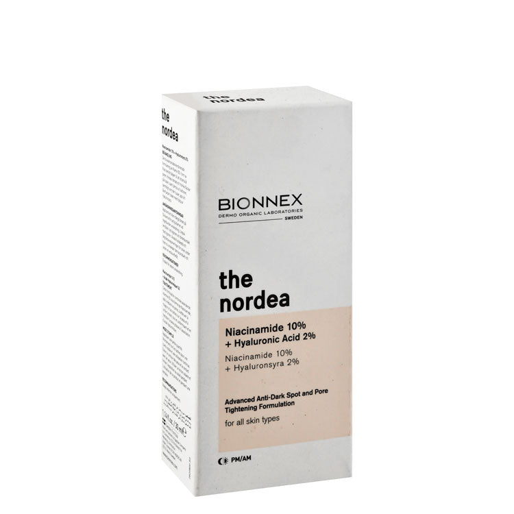 Bionnex The Nordea Organic Anti-Dark Spots & Pore Tightening Face Serum with Niacinamide & Hyaluronic Acid for All Skin Types - vegan