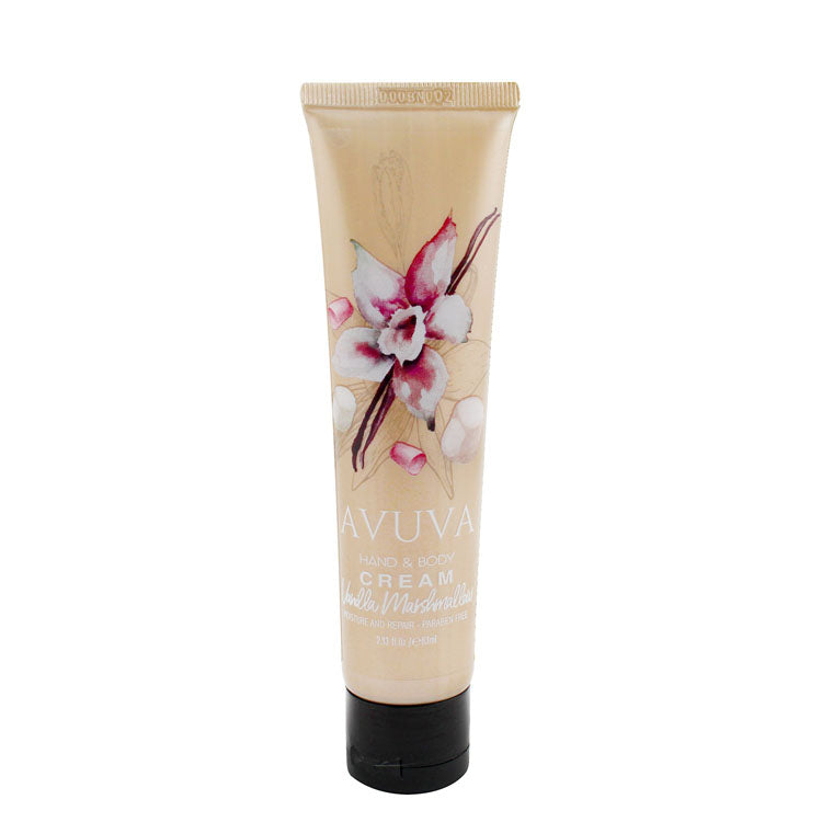 كريم مرطب ومعالج لليدين والجسم برائحة فانيليا مارشميلو من أفوفا - خالٍ من البارابين