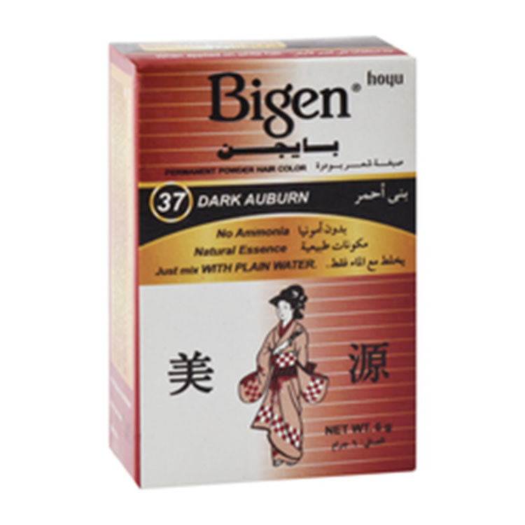 Bigen Permanent Hair Color Powder Dark Auburn 37 - ammonia free