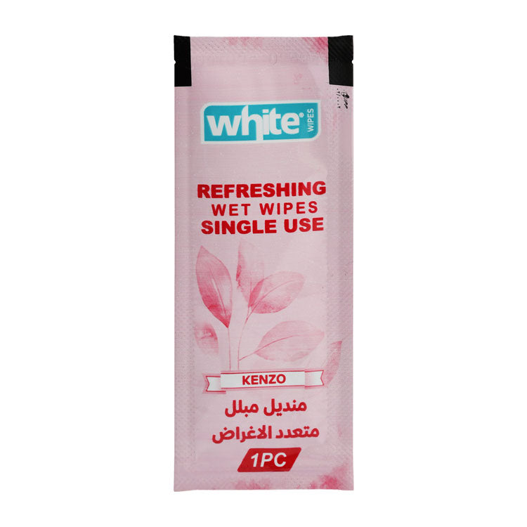 White Pocket Refreshing Multipurpose Wet Wipes Kenzo Scent
