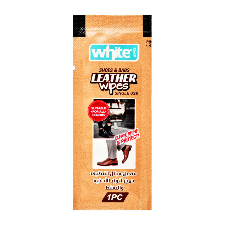 White Wet Wipes for Leather Shoes & Bags