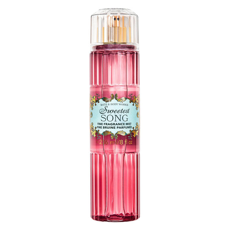 BBW Sweetest Song Fine Fragrance Mist - parabens free