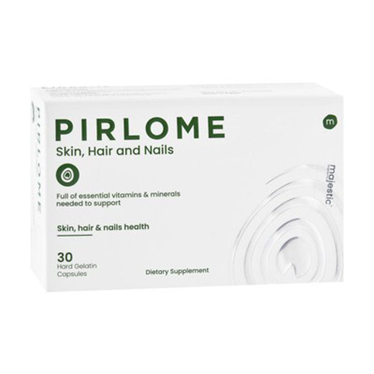 Pirlome Hair, Skin & Nail Support Supplement with Vitamin & Minerals 30 capsules