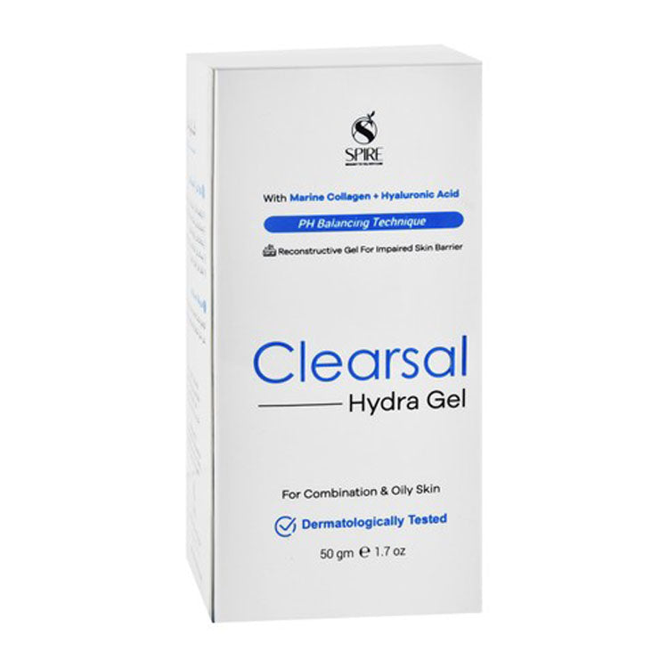 Spire Clearsal pH Balancing Hydra Facial Gel with Marine Collagen & Hyaluronic Acid for Combination & Oily Skin 50 gr
