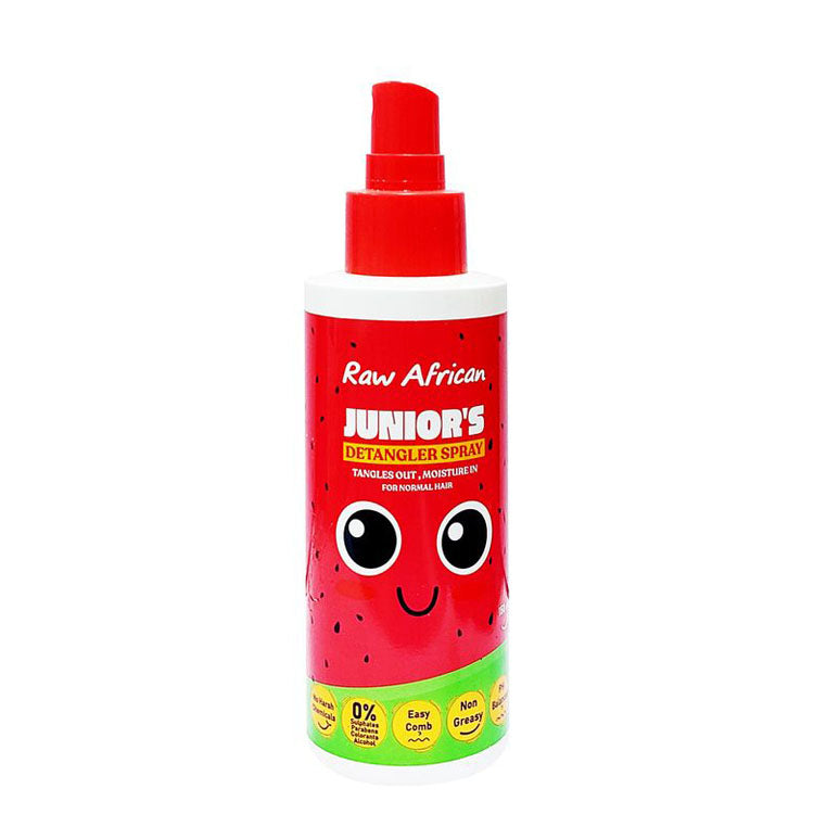 Raw African Junior's Non-Greasy Moisturizing Detangler Spray for Normal Hair - sulphate free, parabens free, colorants free 150 ml