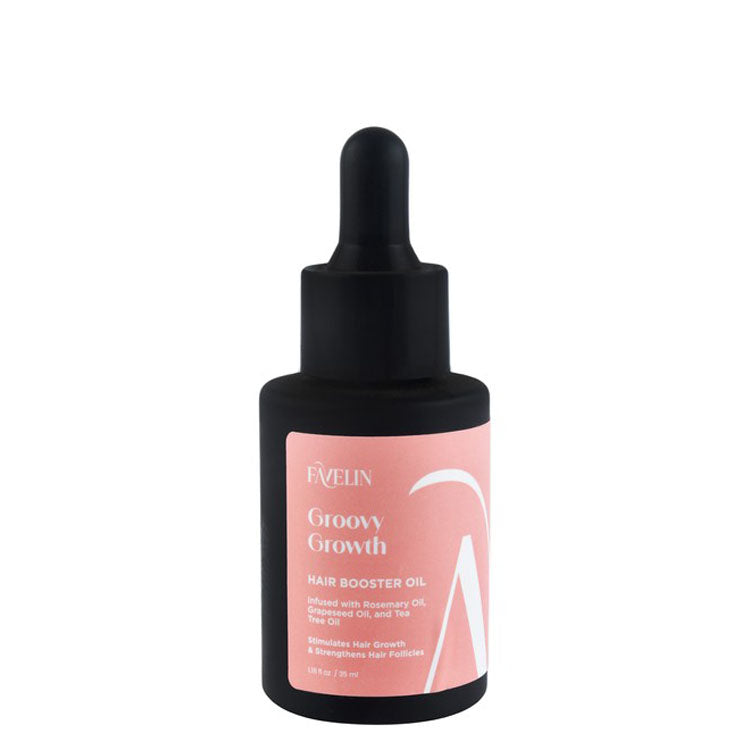 Favelin Groovy Growth Boosting, Stimulating & Strengthening Hair Oil with Rosemary, Grapeseed & Tea Tree Oil 35 ml