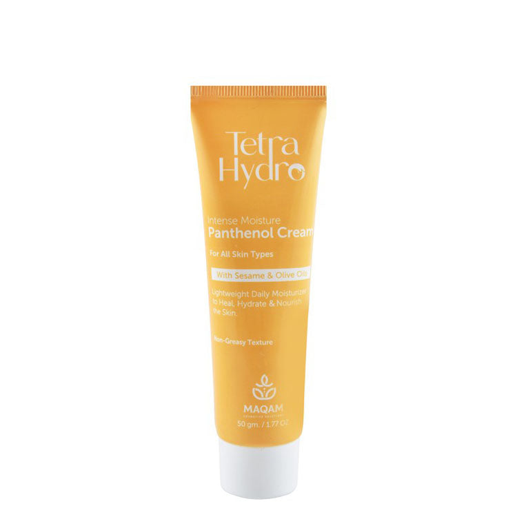 Tetra Hydro Lightweight Non-Greasy Moisturizing, Hydrating & Nourishing Face Cream with Panthenol, Sesame & Olive Oils for All Skin Types 50 gr