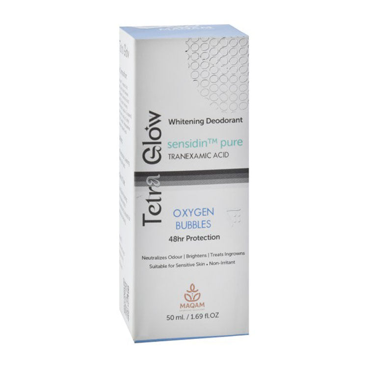 Tetra Glow Oxygen Bubbles 48H Protecting, Brightening & Whitening Roll-On Deodorant with Tranexamic Acid 50 ml