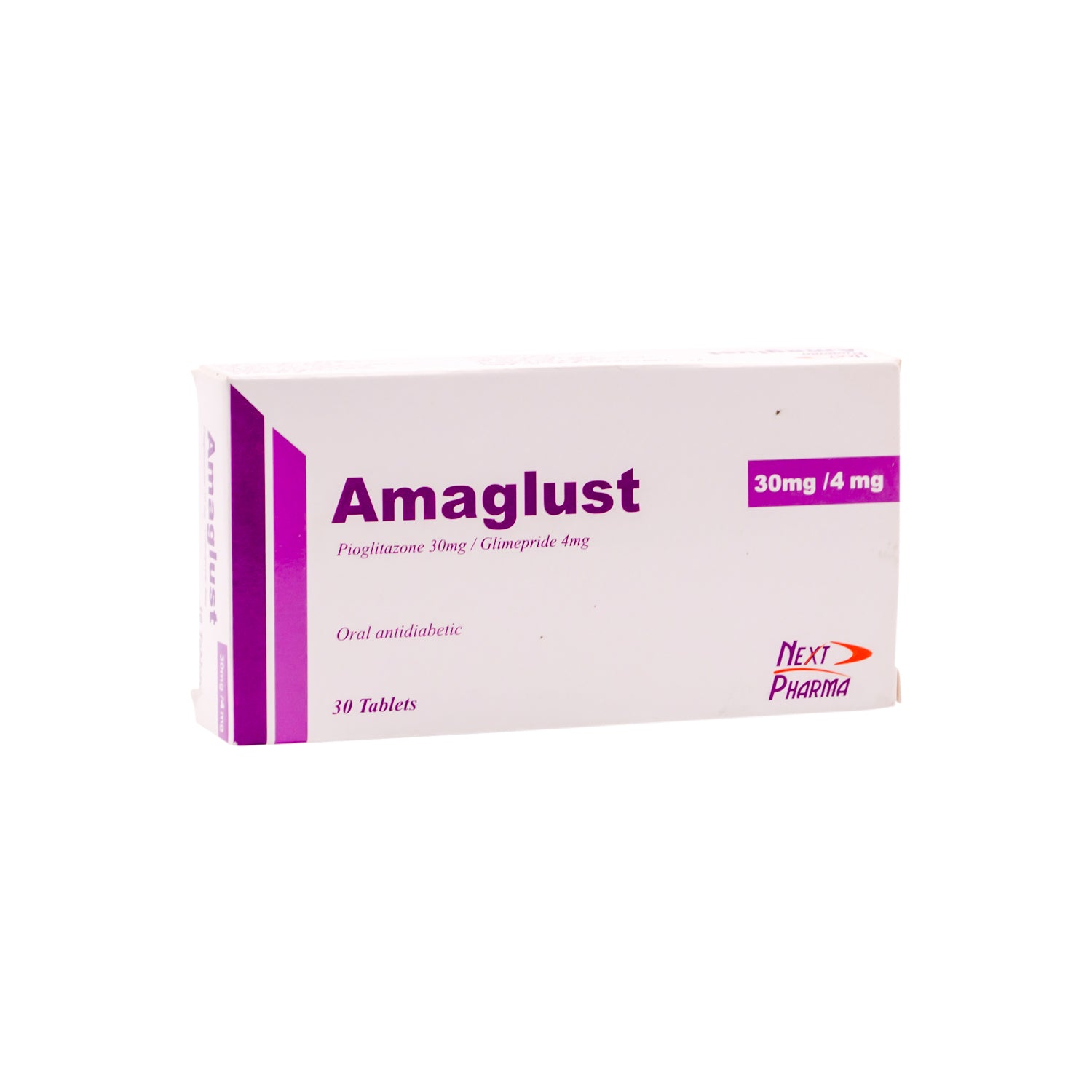 Amaglust 30mg Pioglitazone & 4mg Glimepride Anti-Diabetic