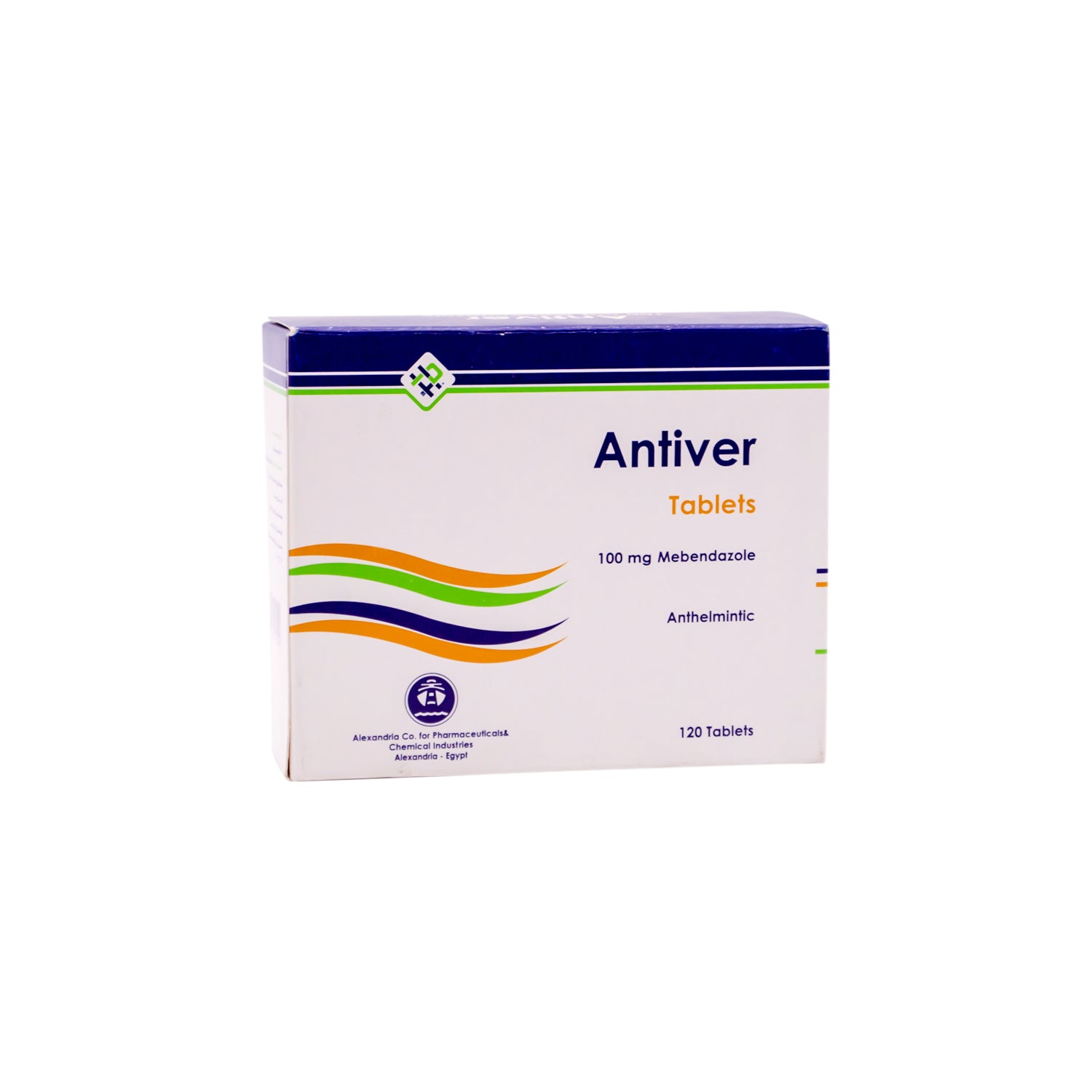 Antiver 100mg Mebendazole Anthelmintic