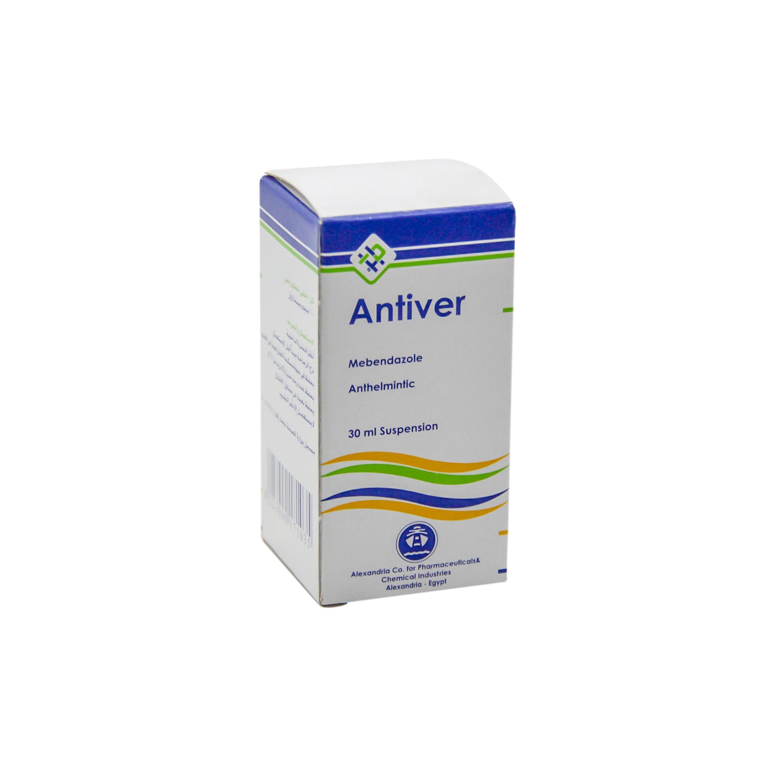 Antiver 100mg Mebendazole Anthelmintic Syrup