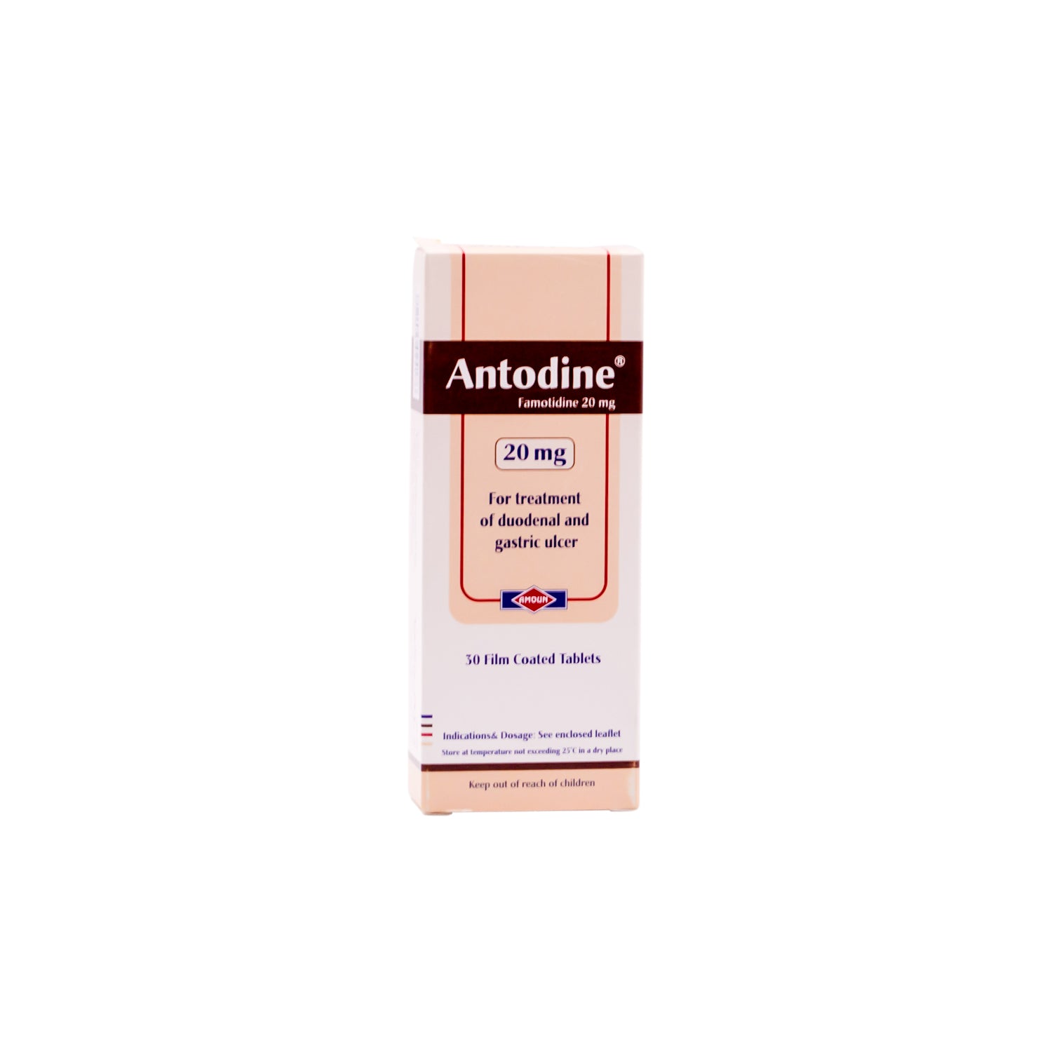 Antodine 20mg Famotidine for Duodenal & Gastric Ulcers