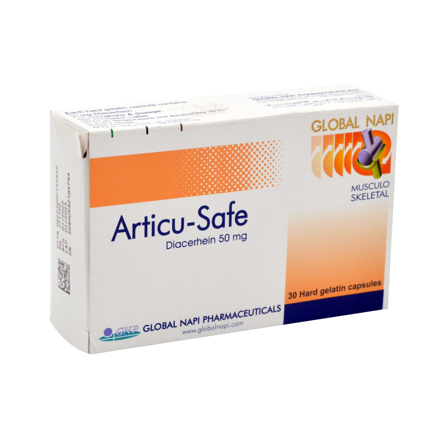Articu-Safe 50mg Diacerhein for Musculoskeletal Pain & Inflammation