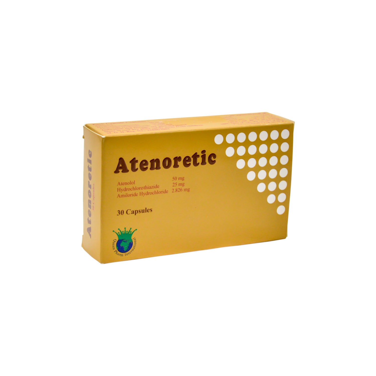 Atenoretic with 50mg Atenolol, 25mg Hydrochlorothiazide & 2.826mg Amiloride Hydrochloride
