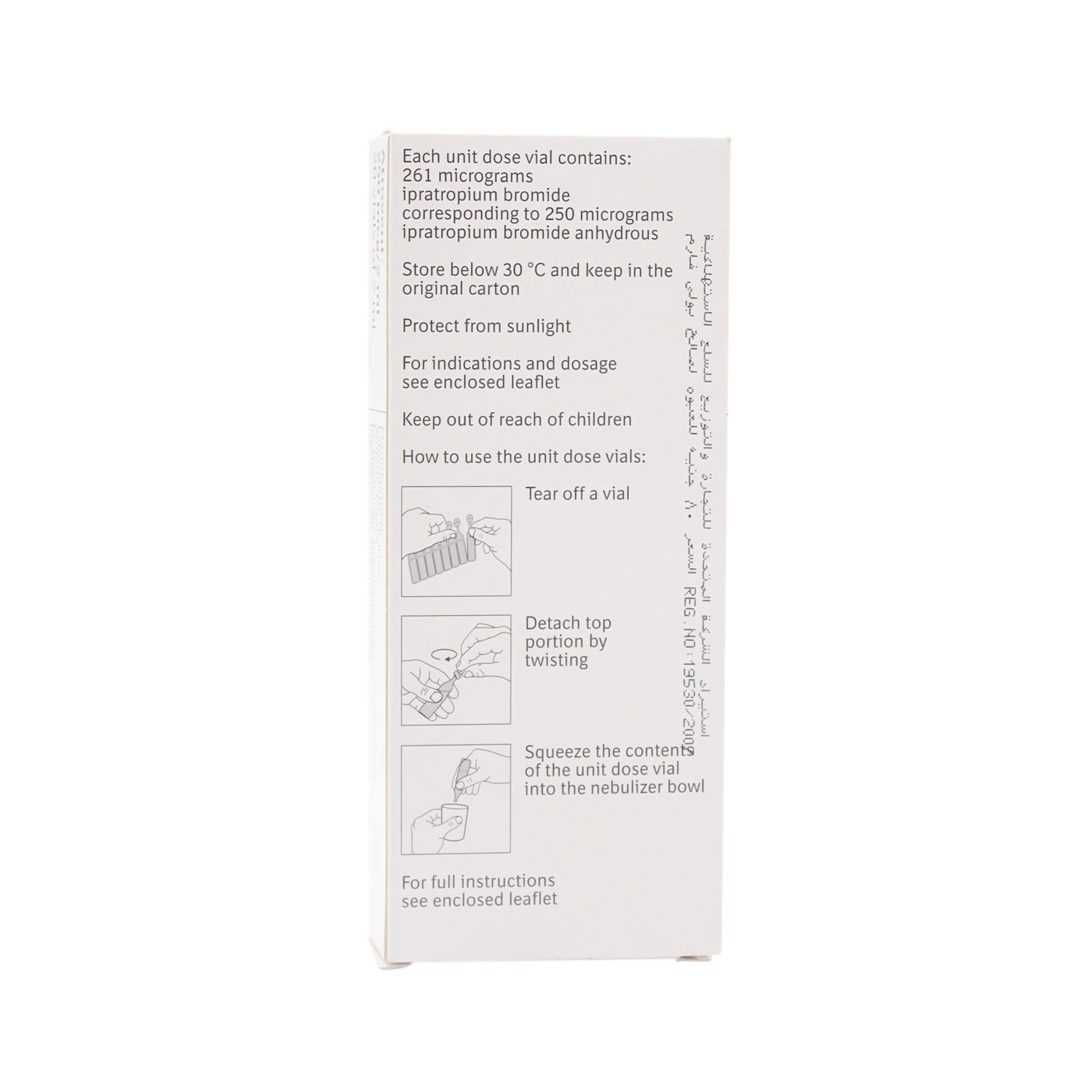 Atrovent 250mcg/2ml Ipratropium Bromide Solution Vials for Inhalation