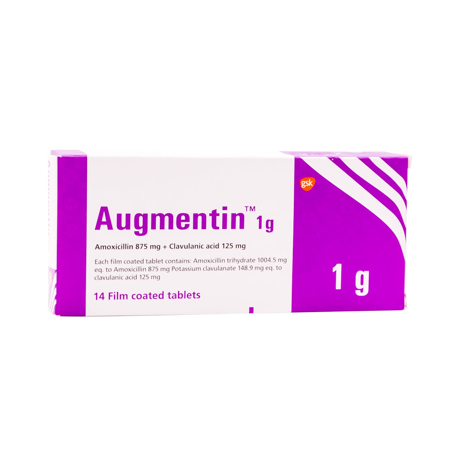 أوغمنتين 875 ملغ أموكسيسيلين و125 ملغ حمض الكلافولانيك