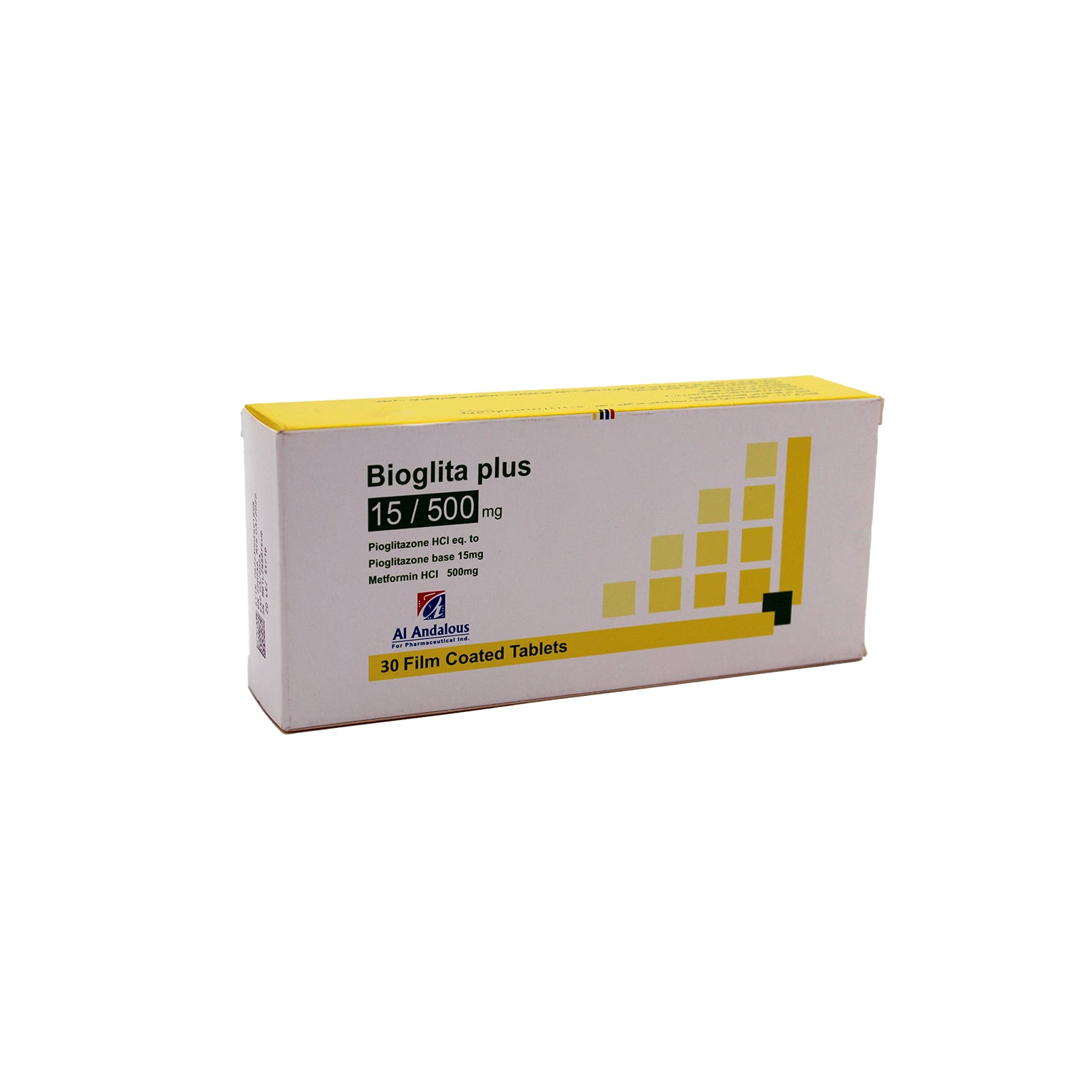 Bioglita Plus 15mg Pioglitazone & 500mg Metformin HCL