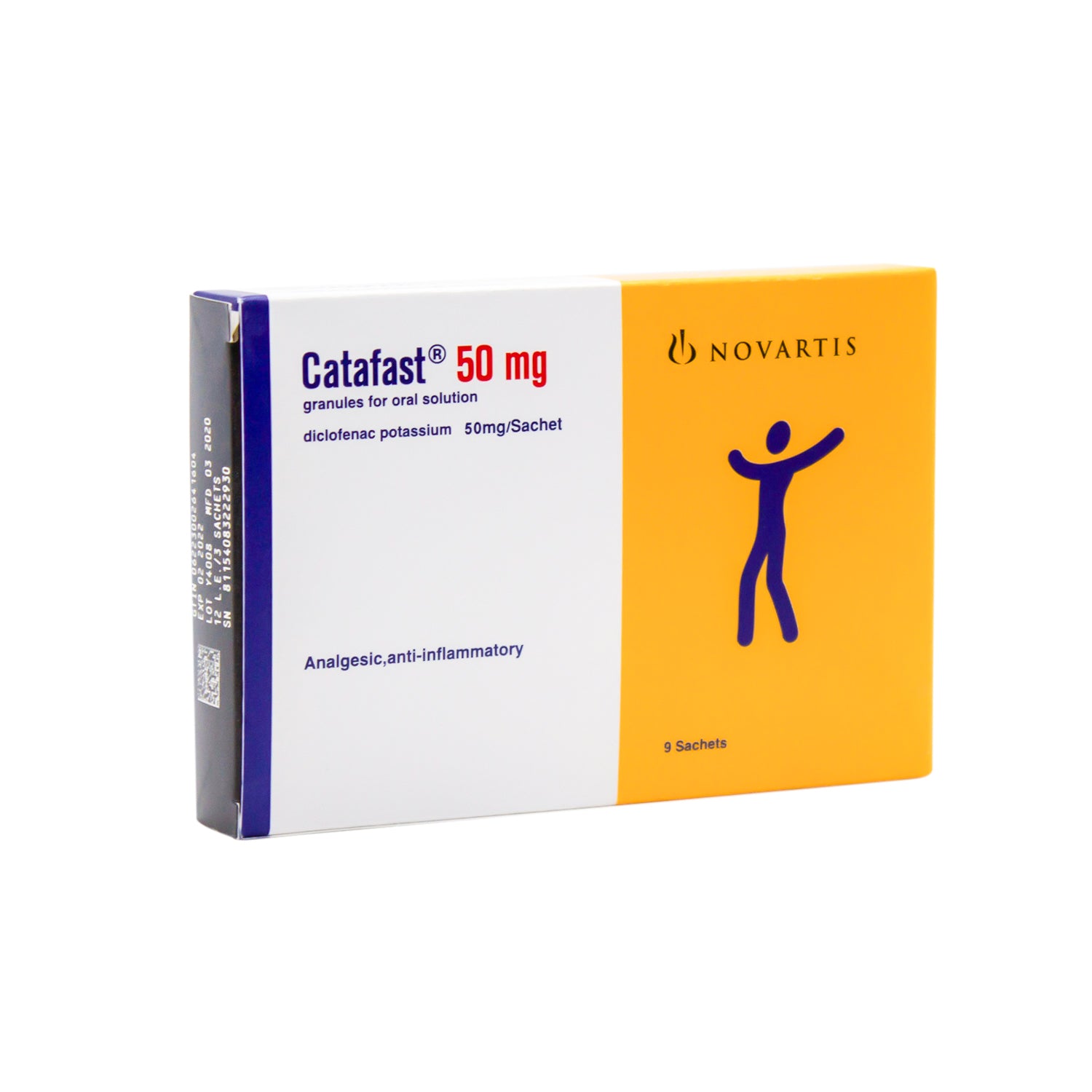 Catafast 50mg Diclofenac Potassium Granules Analgesic & Anti-Inflammatory