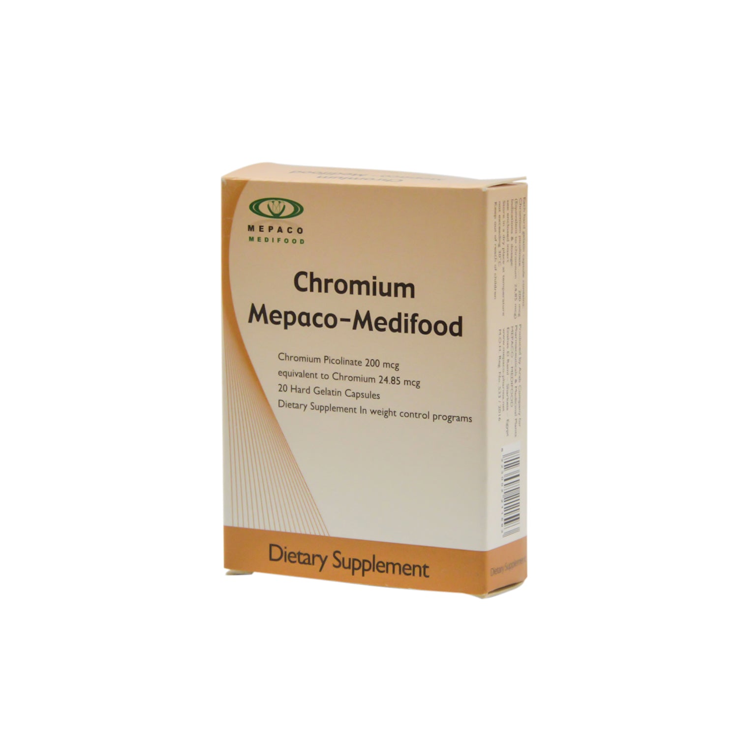 مكمل غذائي من بيكولينات الكروم من ميباكو بتركيز 200 ميكروغرام للتحكم في الوزن