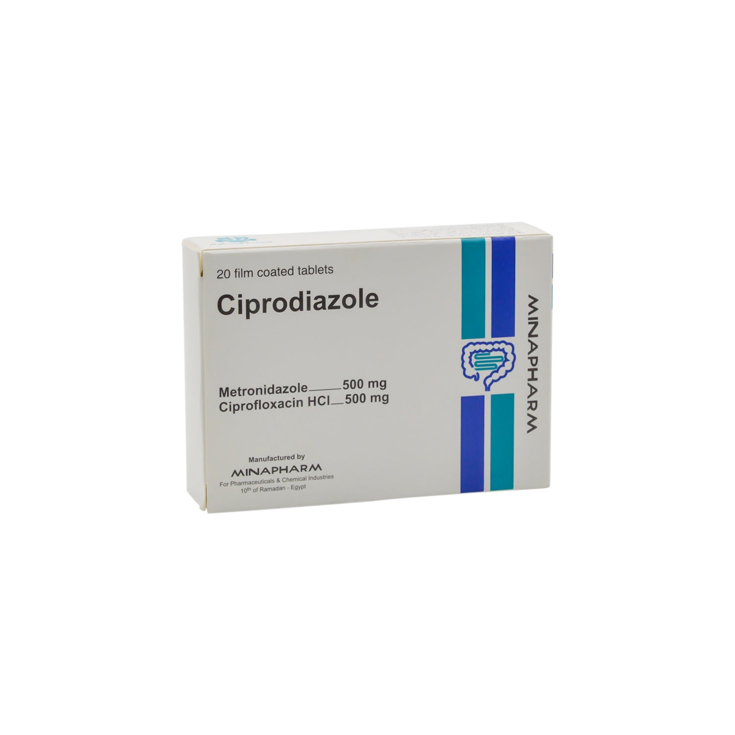 سيبروديازول ٥٠٠ ملغ ميترونيدازول و ٥٠٠ ملغ سيبروفلوكساسين هيدروكلوريد