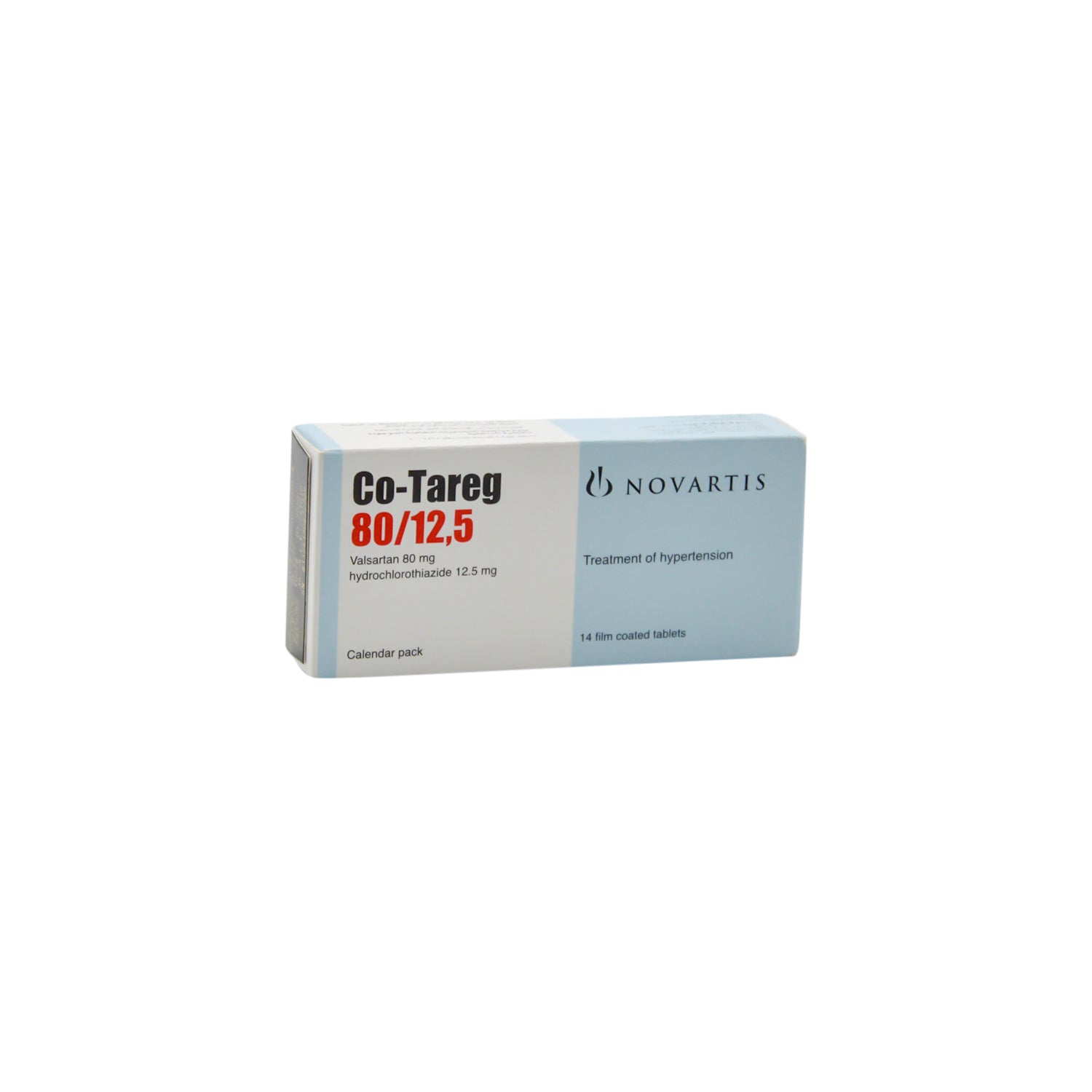 Co-Tareg 80mg Valsartan & 12.5mg Hydrochlorothiazide for Hypertension
