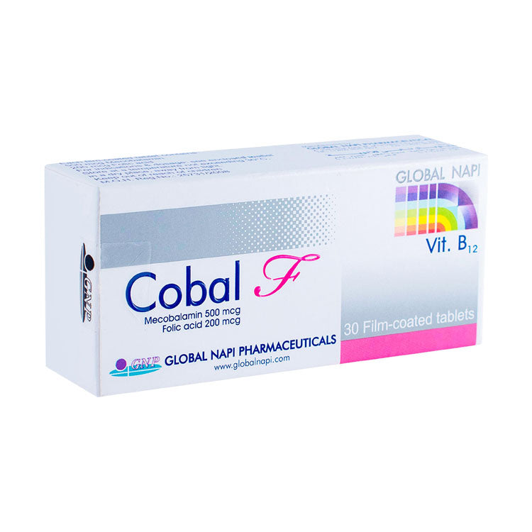 Cobal F 500mcg Mecobalamin & 200mcg Folic Acid