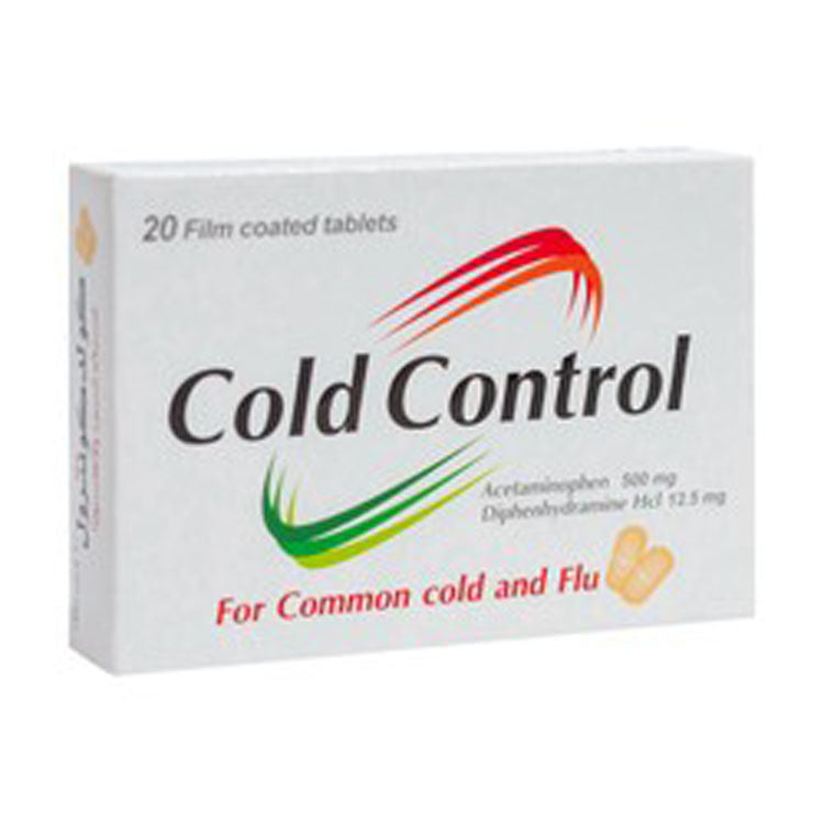 كولد كونترول ٥٠٠ ملغ أسيتامينوفين و ١٢٫٥ ملغ ديفينهيدرامين هيدروكلوريد