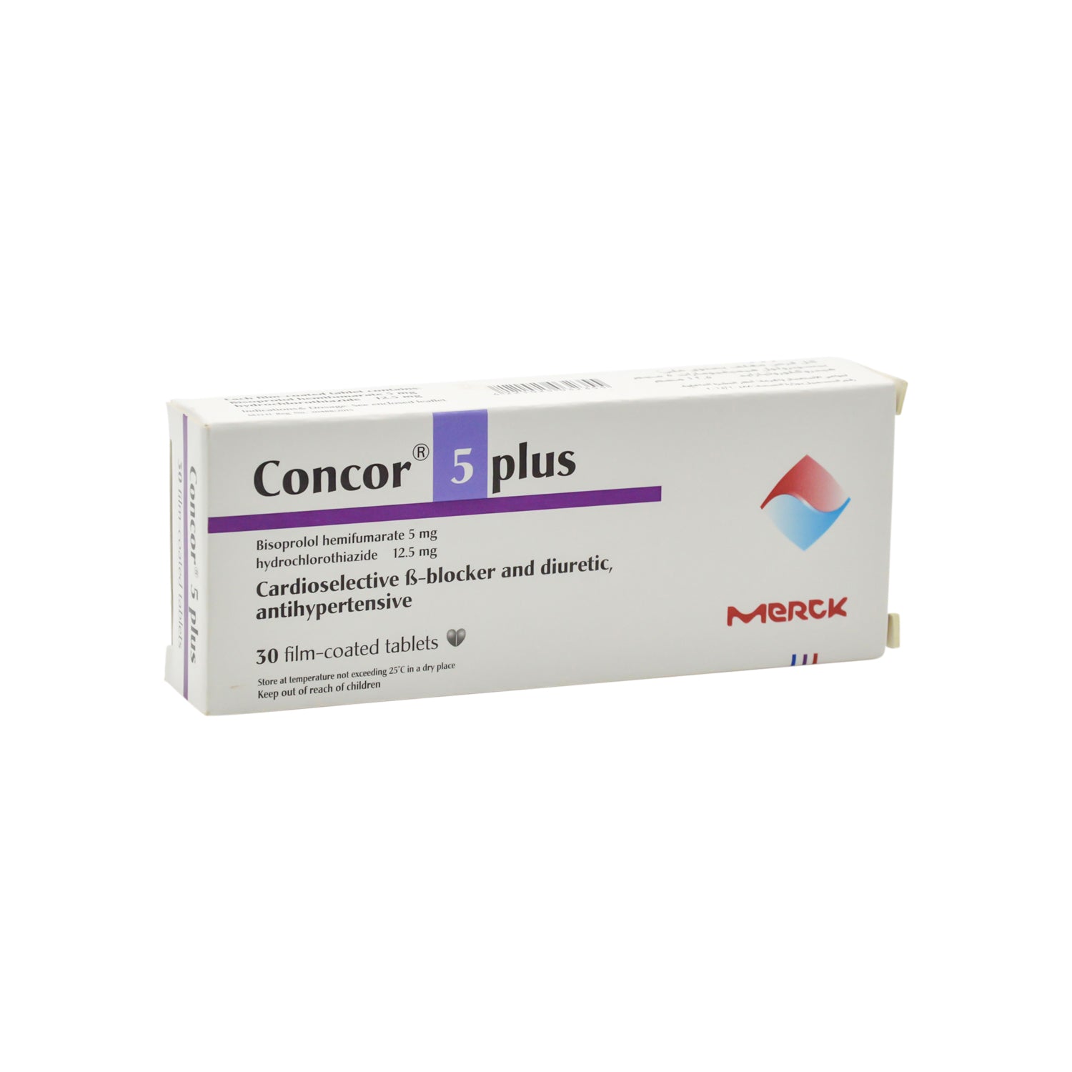 Concor 5 Plus 12.5mg Hydrochlorothiazide & 5mg Bisoprolol Hemifumarate