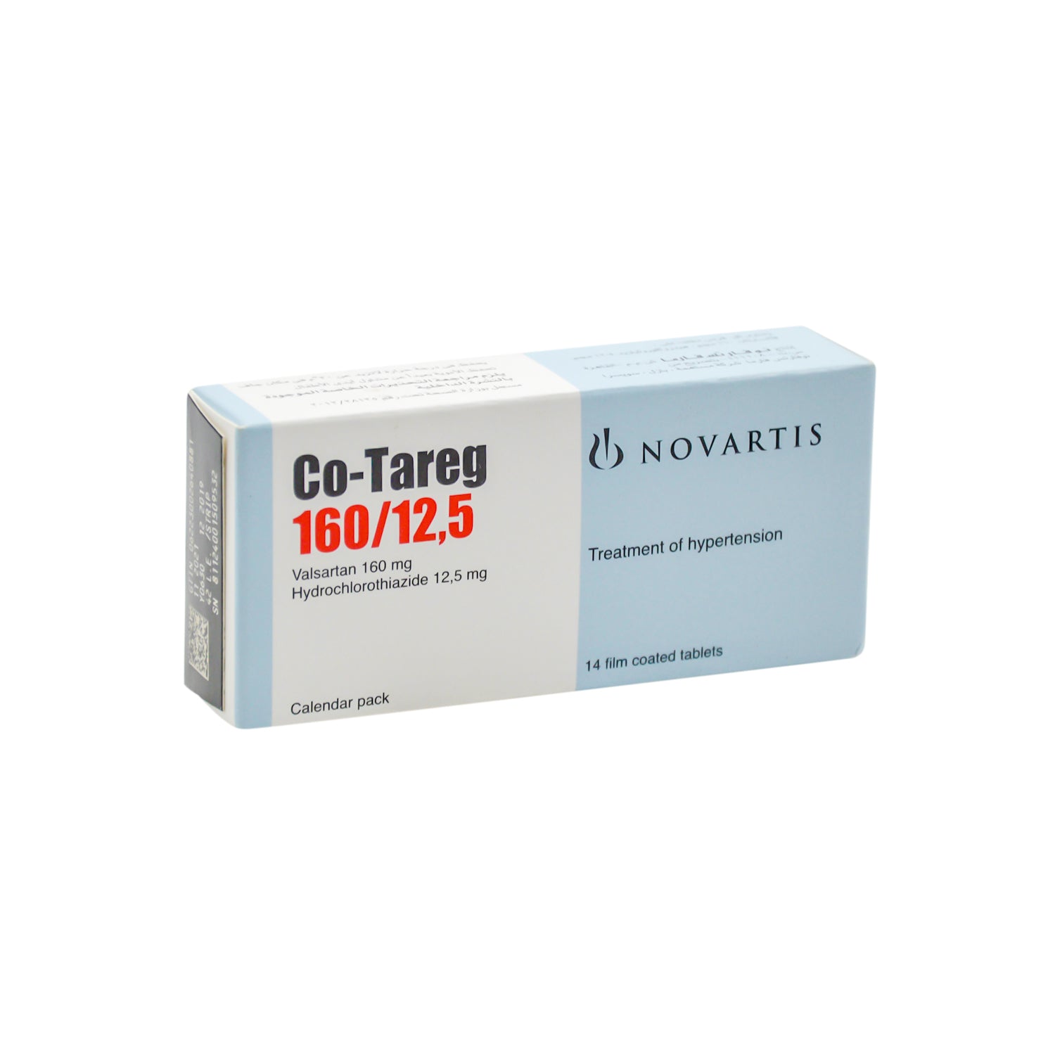 Co-Tareg 160mg Valsartan & 12.5mg Hydrochlorothiazide for Hypertension