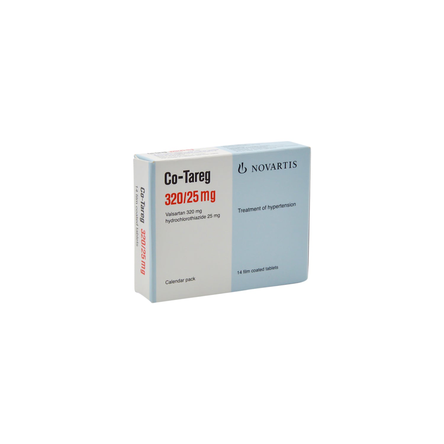 Co-Tareg 320mg Valsartan & 25mg Hydrochlorothiazide for Hypertension