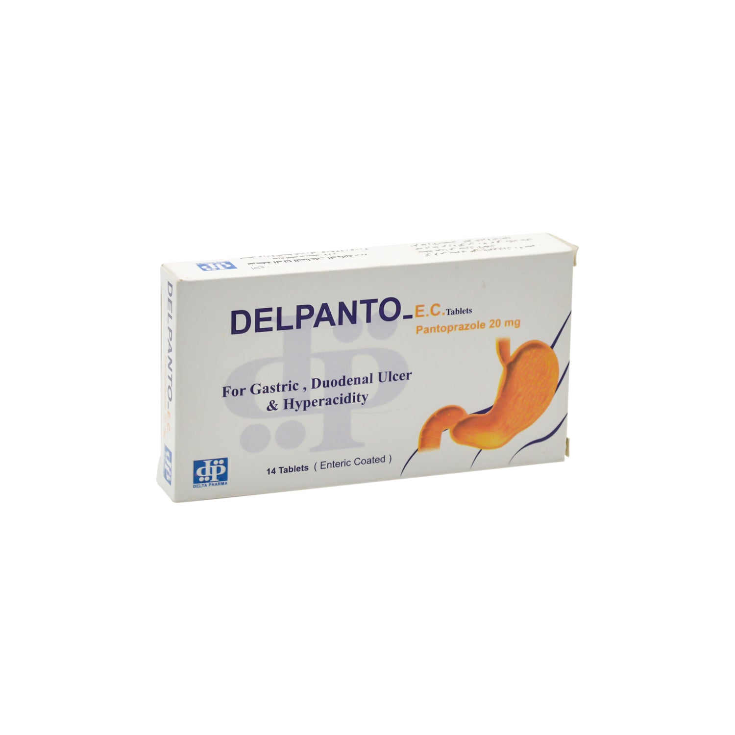 Delpanto 20mg Pantoprazole for Hyperacidity, Gastric & Duodenal Ulcer