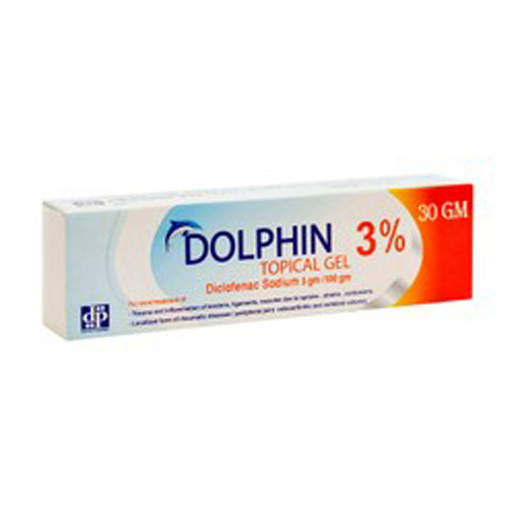 Dolphin 3gm/100gm Diclofenac Sodium Topical Gel