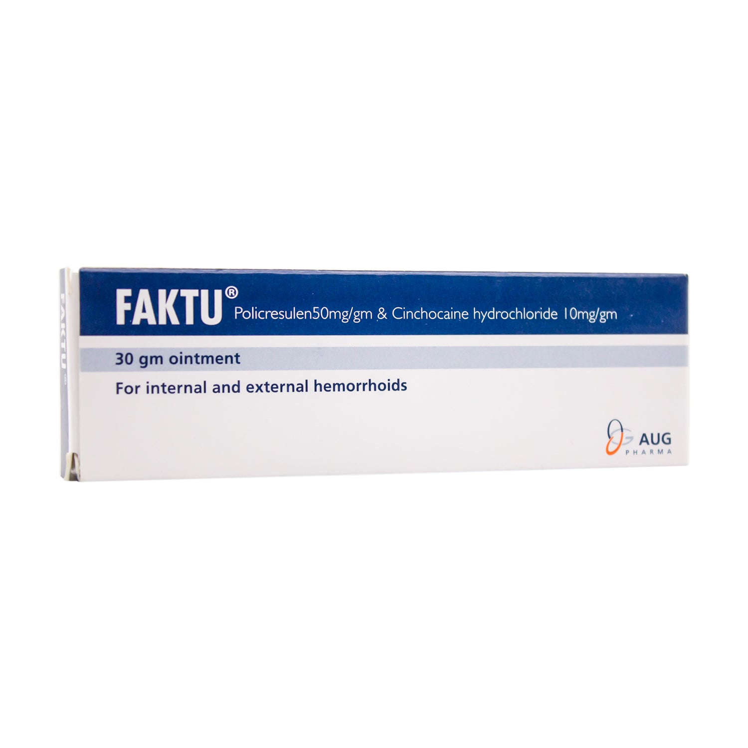 مرهم فاكتو ٥٠ ملغ/غ بوليكريسولين و١٠ ملغ/غ سينكوكايين هيدروكلوريد لعلاج البواسير الداخلية والخارجية