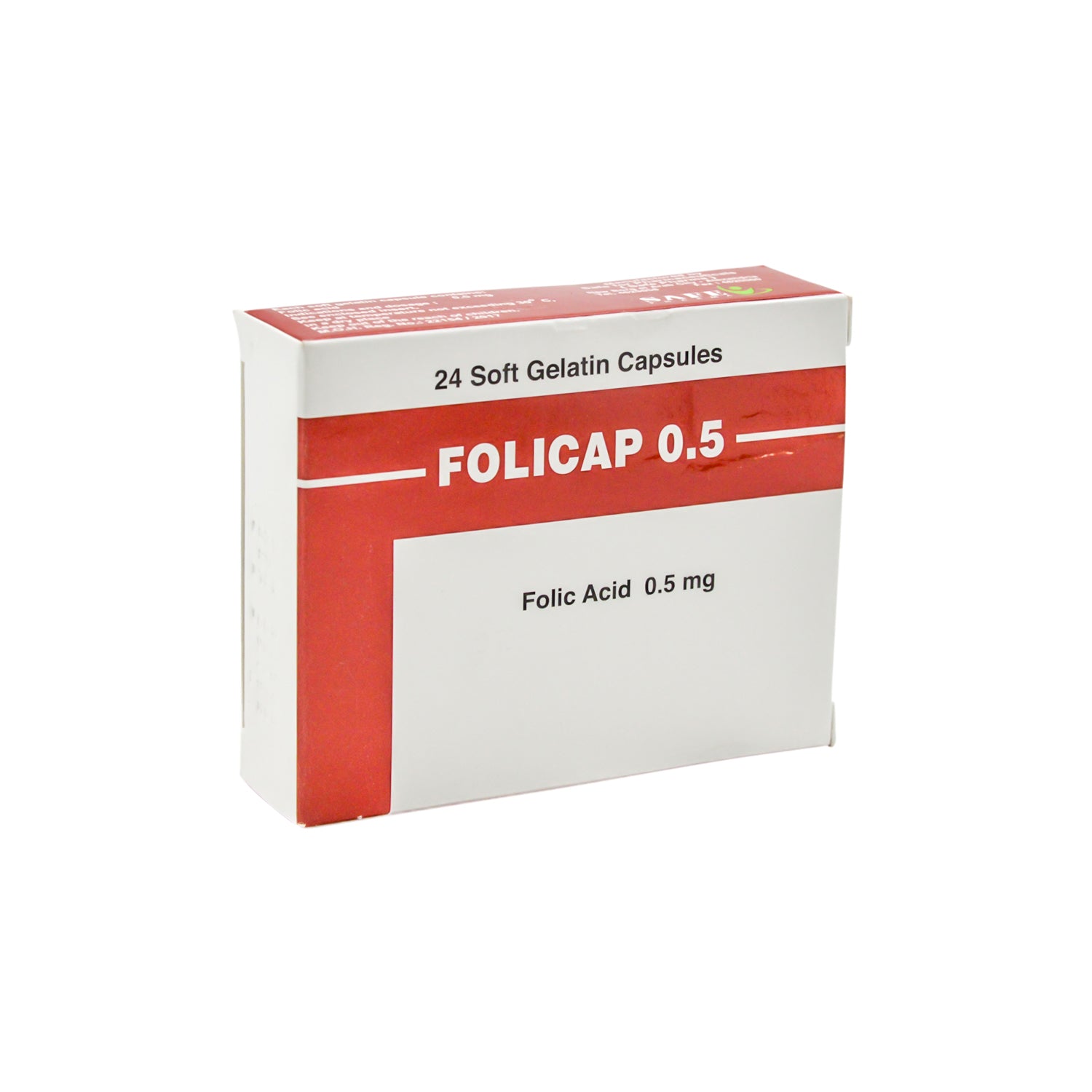 Folicap 0.5mg Folic Acid Supplement