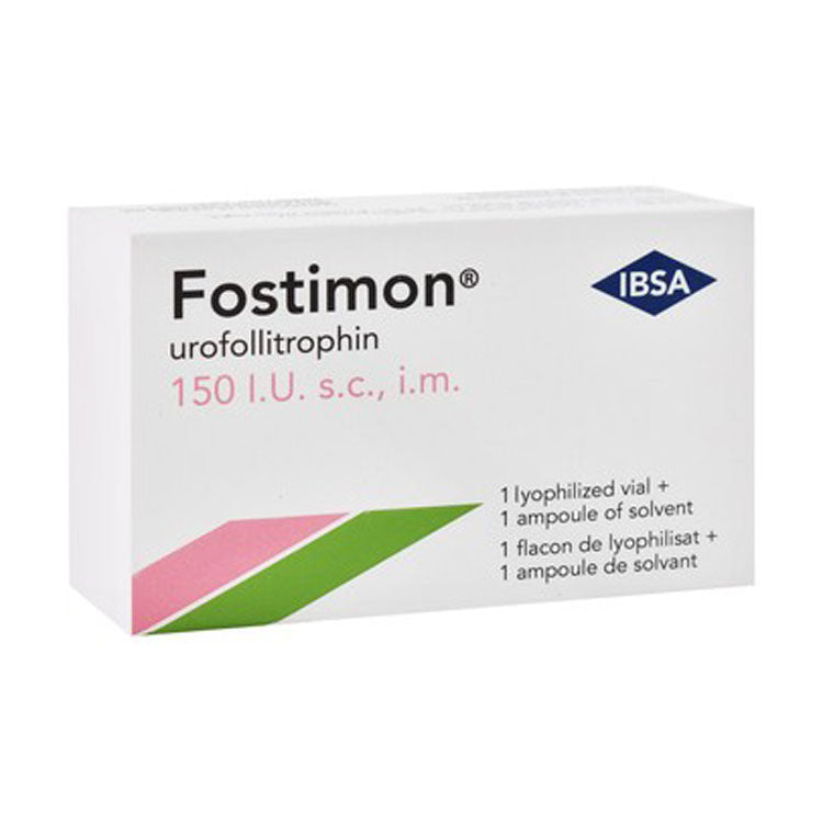 Fostimon 150 IU Lyophilized Urofollitrophin Vial with Solvent Ampoule