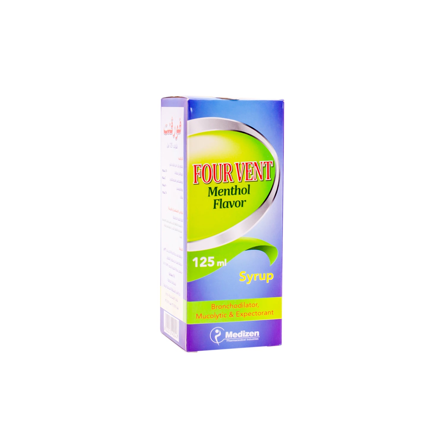 Four Vent Expectorant Cough Syrup Menthol Flavor