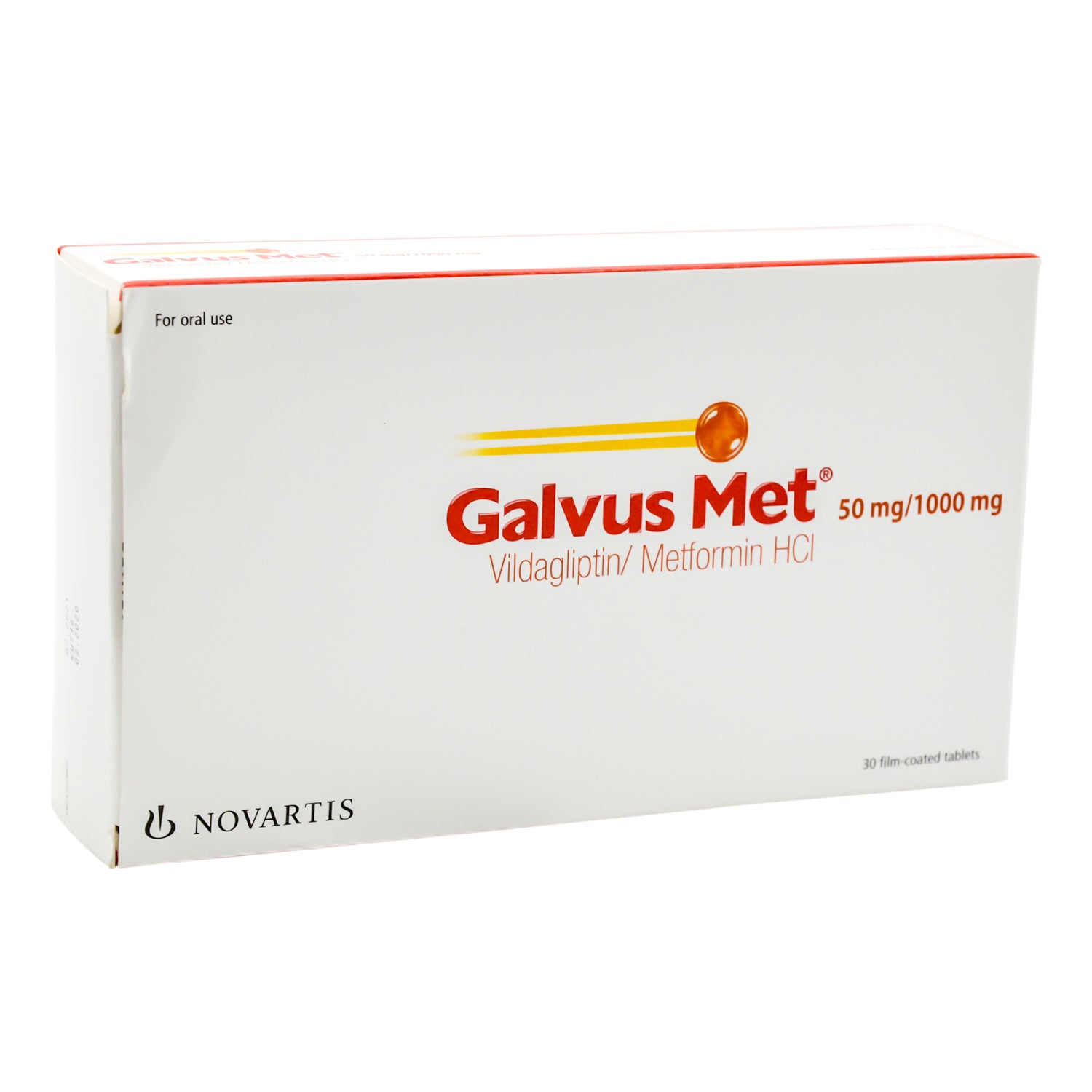 Galvus Met 50mg Vildagliptin & 1000mg Metformin Hydrochloride