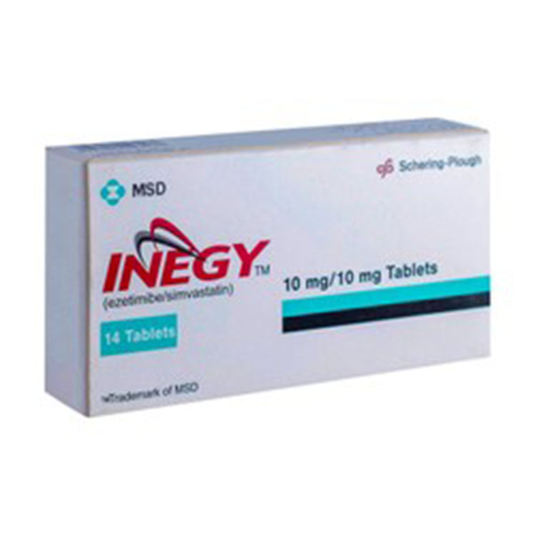 Inegy 10mg Ezetimibe & 10mg Simvastatin