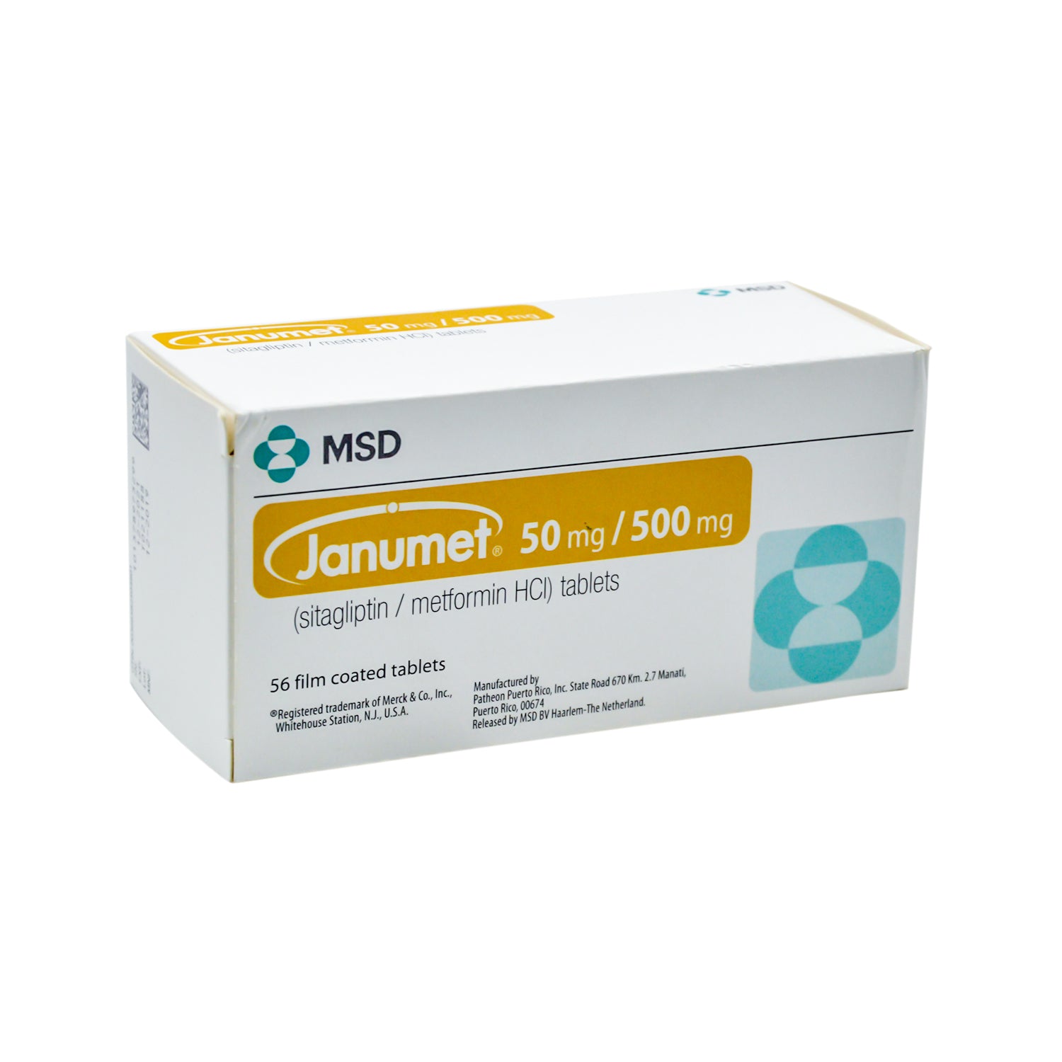 جانوميت ٥٠ ملغ سيتاغليبتين و ٥٠٠ ملغ ميتفورمين هيدروكلوريد