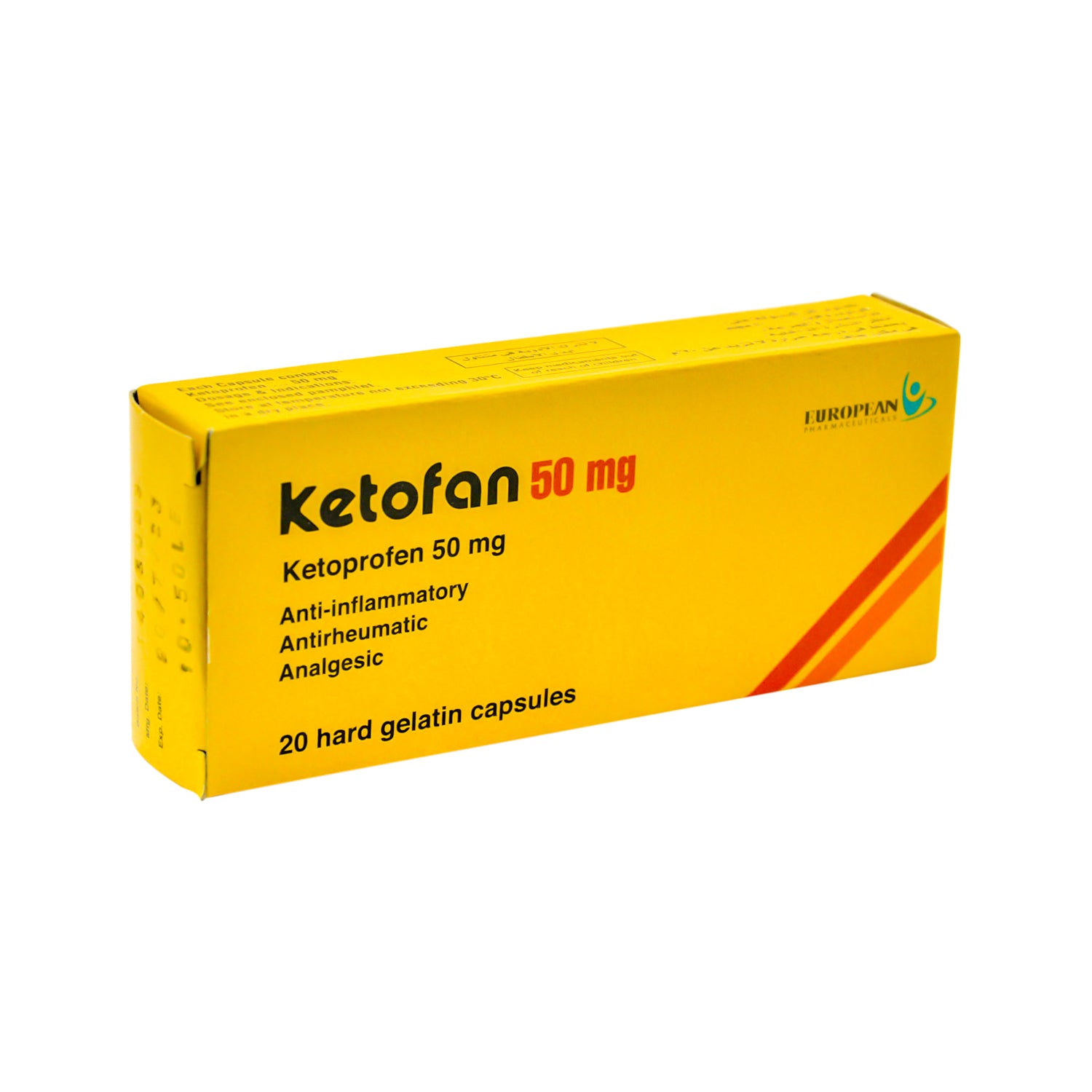 Ketofan 50mg Ketoprofen Anti-Inflammatory, Antirheumatic & Analgesic
