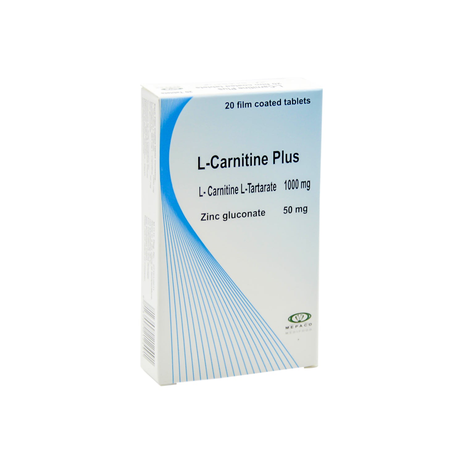 L-Carnitine 1000mg Plus 50mg Zinc Gluconate Supplement