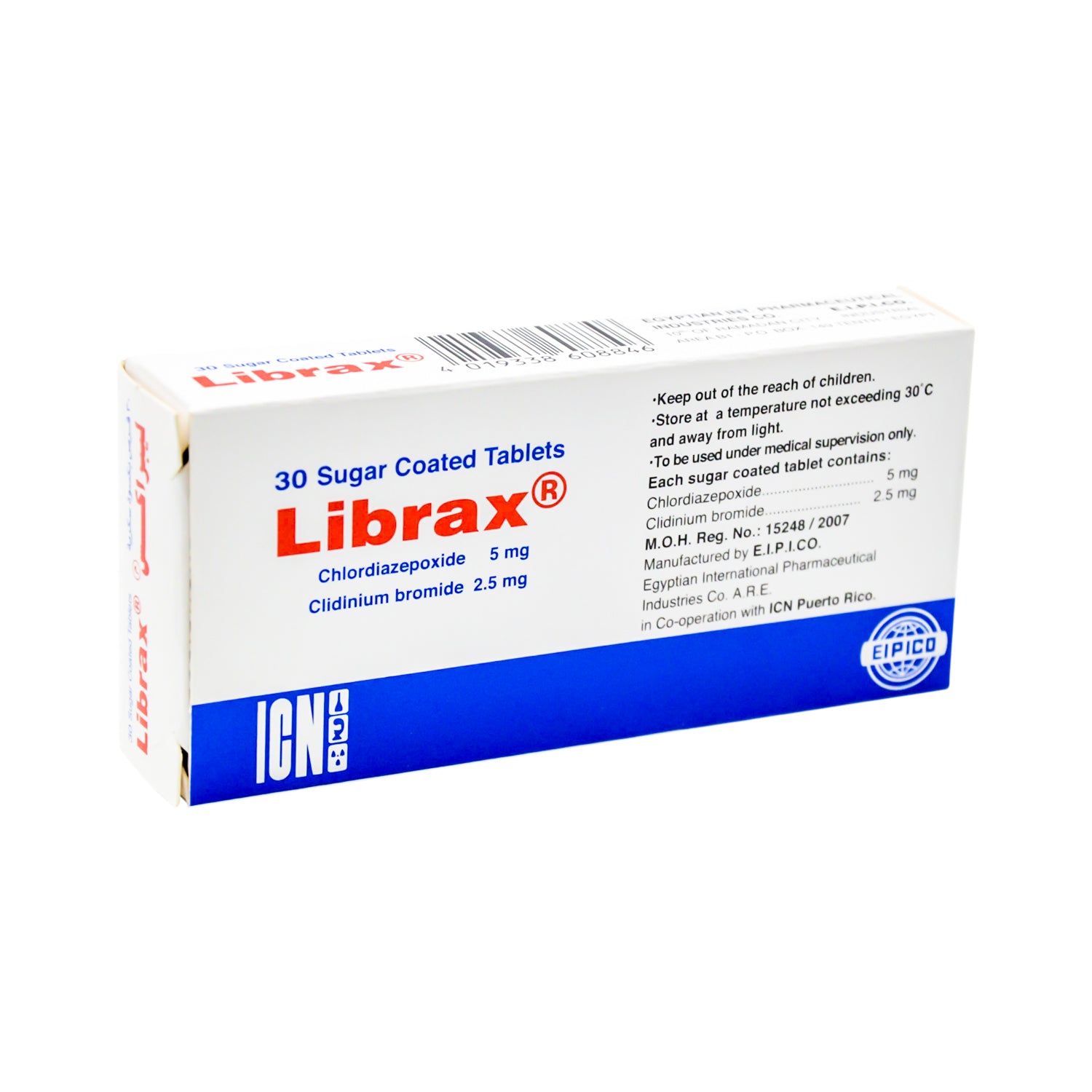 Librax 5mg Chlordiazepoxide & 2.5mg Clidinium Bromide