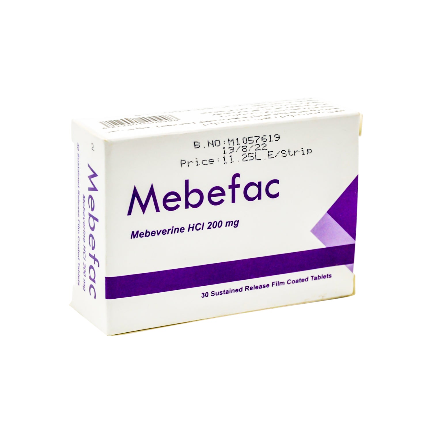 Mebefac 200mg Mebeverine Hydrochloride