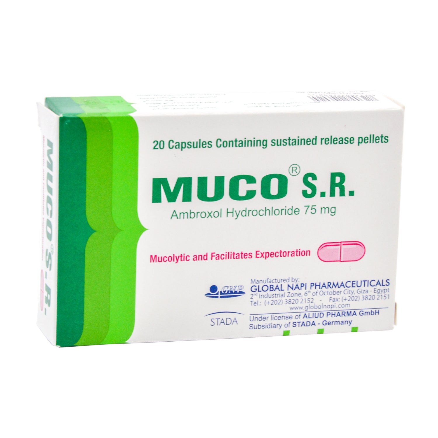 موكو إس آر 75 ملغ أمبروكسول هيدروكلوريد مذيب للبلغم