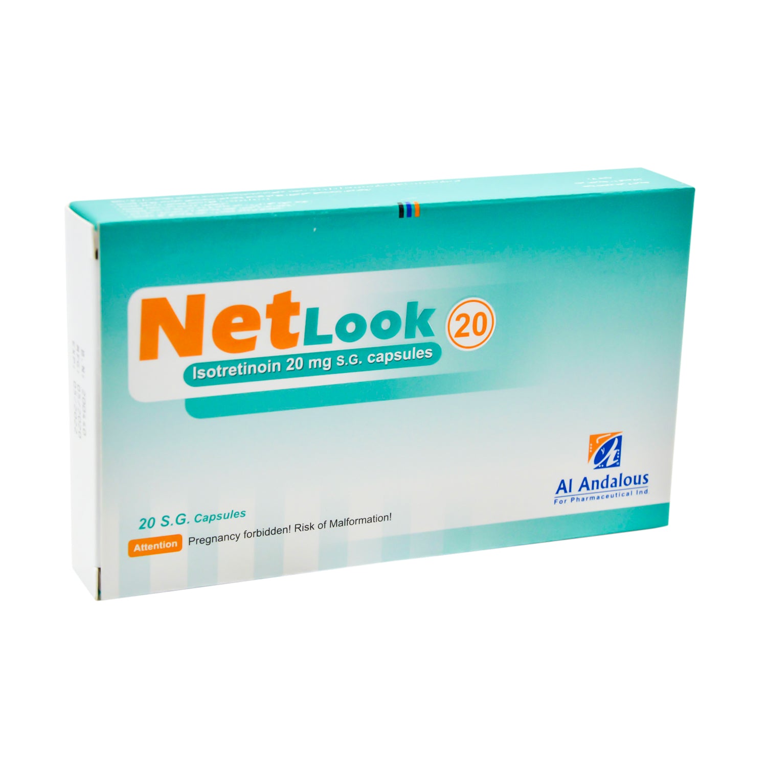 Netlook 20mg Isotretinoin Anti-Acne Medication