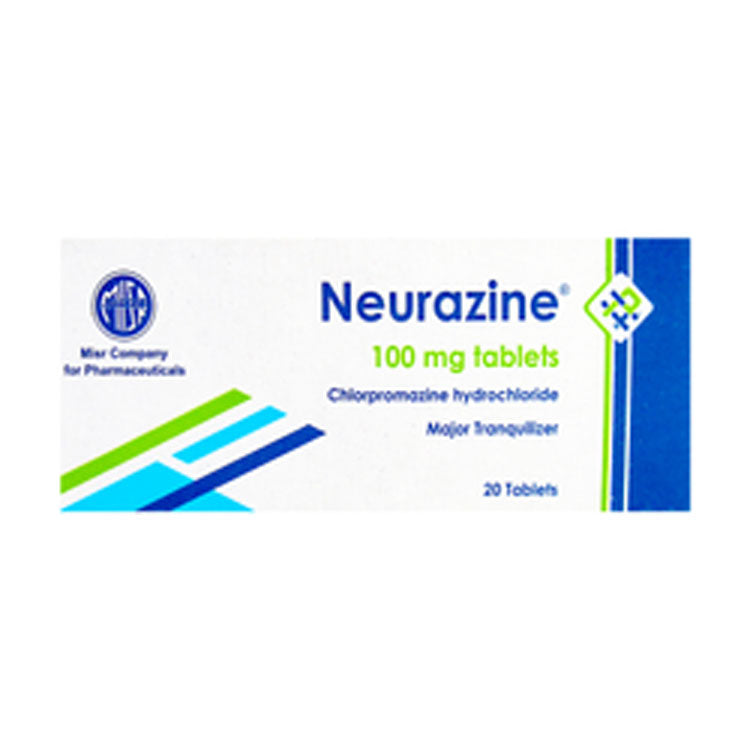 Neurazine 100mg Chlorpromazine Hydrochloride Major Tranquilizer