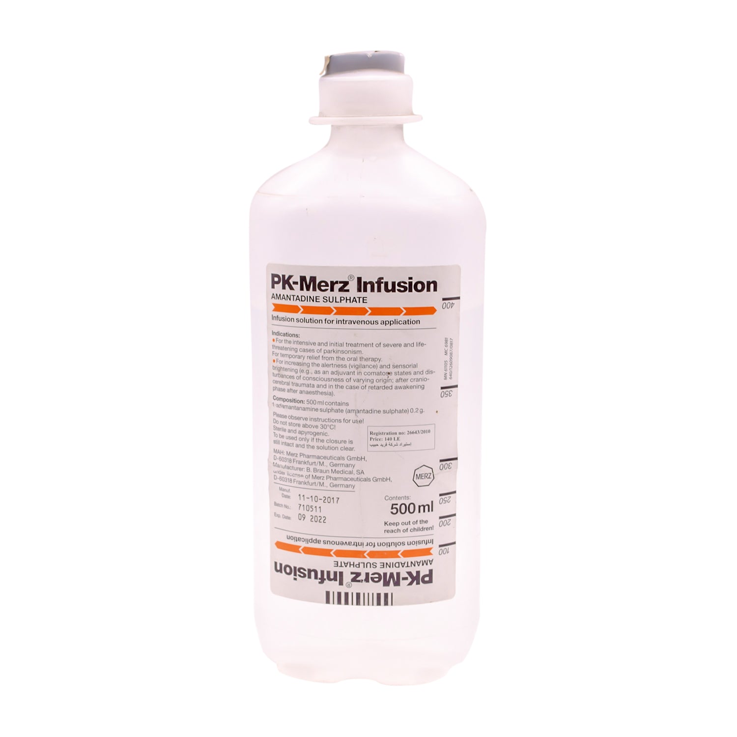 Pk-Merz Sterile Amantadine Sulfate Solution for Intravenous Infusion