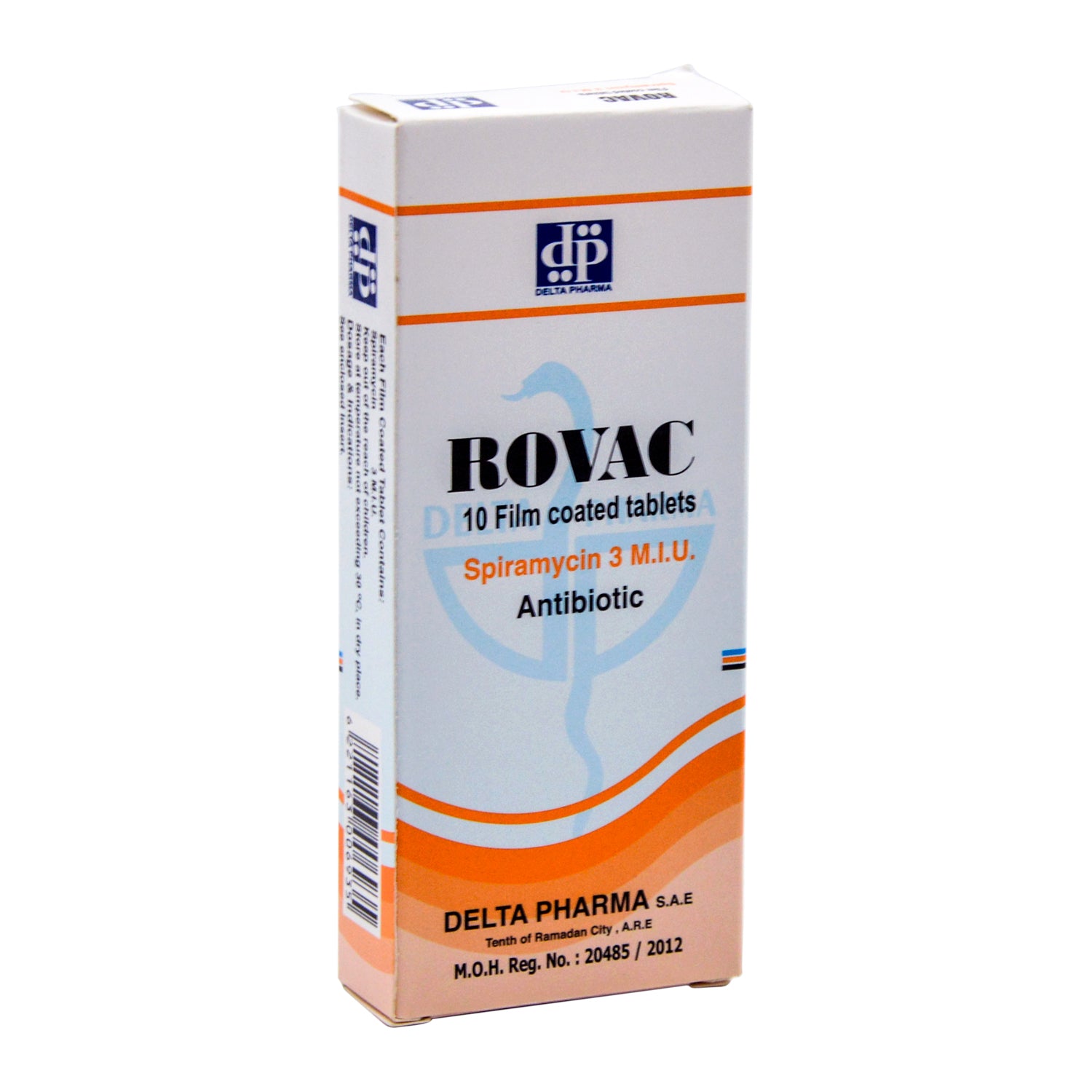 Rovac 3 MIU Spiramycin Antibiotic