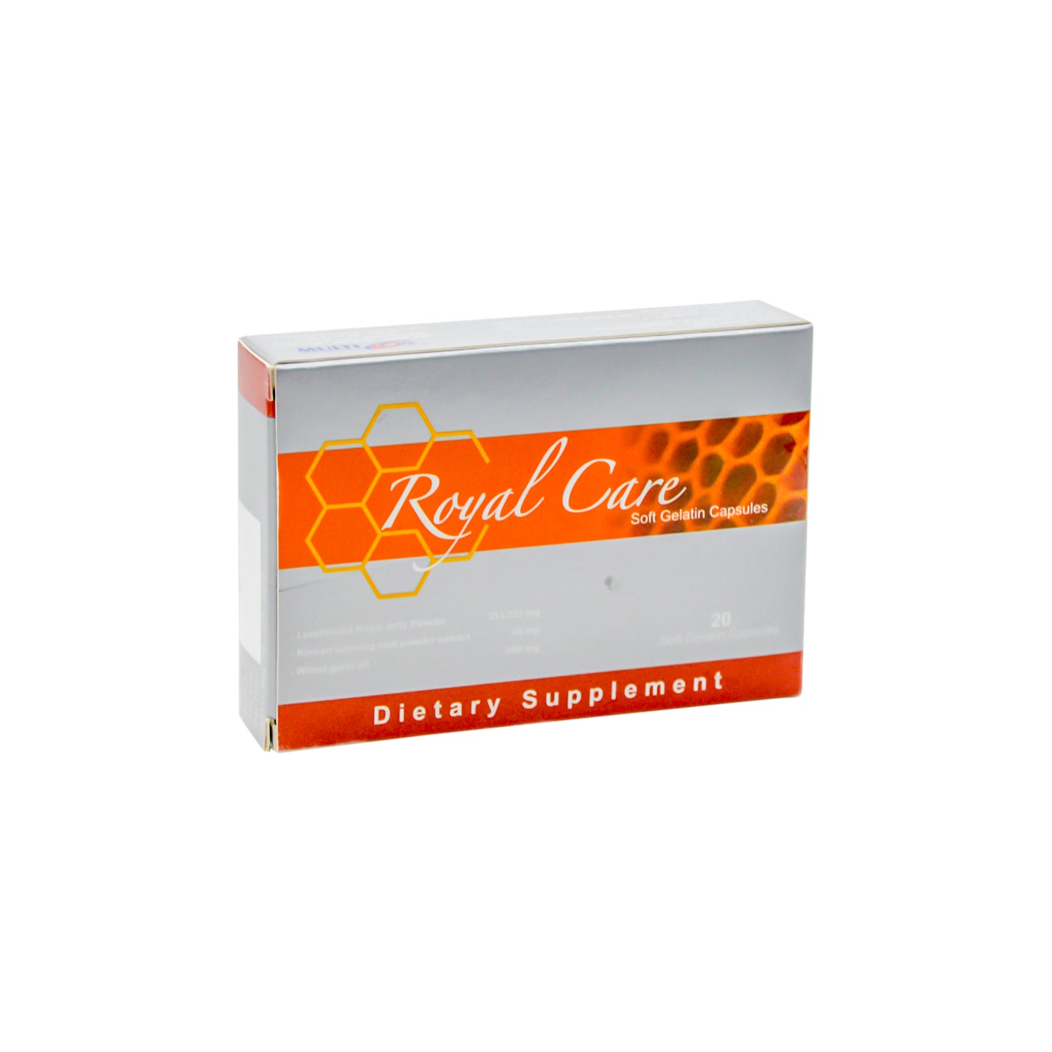 Royal Care Energy Booster Supplement with Korean Ginseng, Royal Jelly & Wheat Germ Oil